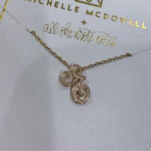 NWT! Gold Plated Initial “E” Necklace